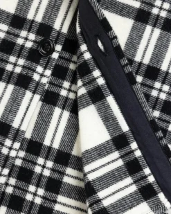 Woolrich Black Label Cashmere Shirt Jacket Black/White- Shirts