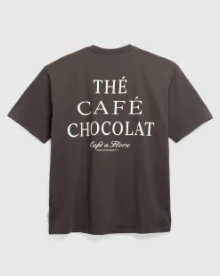 Café de Flore Chocolat T-Shirt Brown- Tops