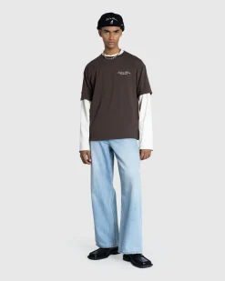 Café de Flore Chocolat T-Shirt Brown- Tops