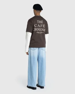 Café de Flore Chocolat T-Shirt Brown- Tops