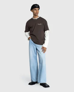 Café de Flore Chocolat T-Shirt Brown- Tops