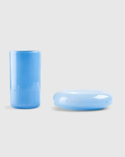 Gustaf Westman Chunky Glass Vase Light Blue- Ceramics