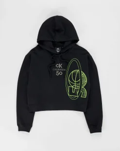 Calvin Klein CK50 Women's cropped Hoody- Sweats