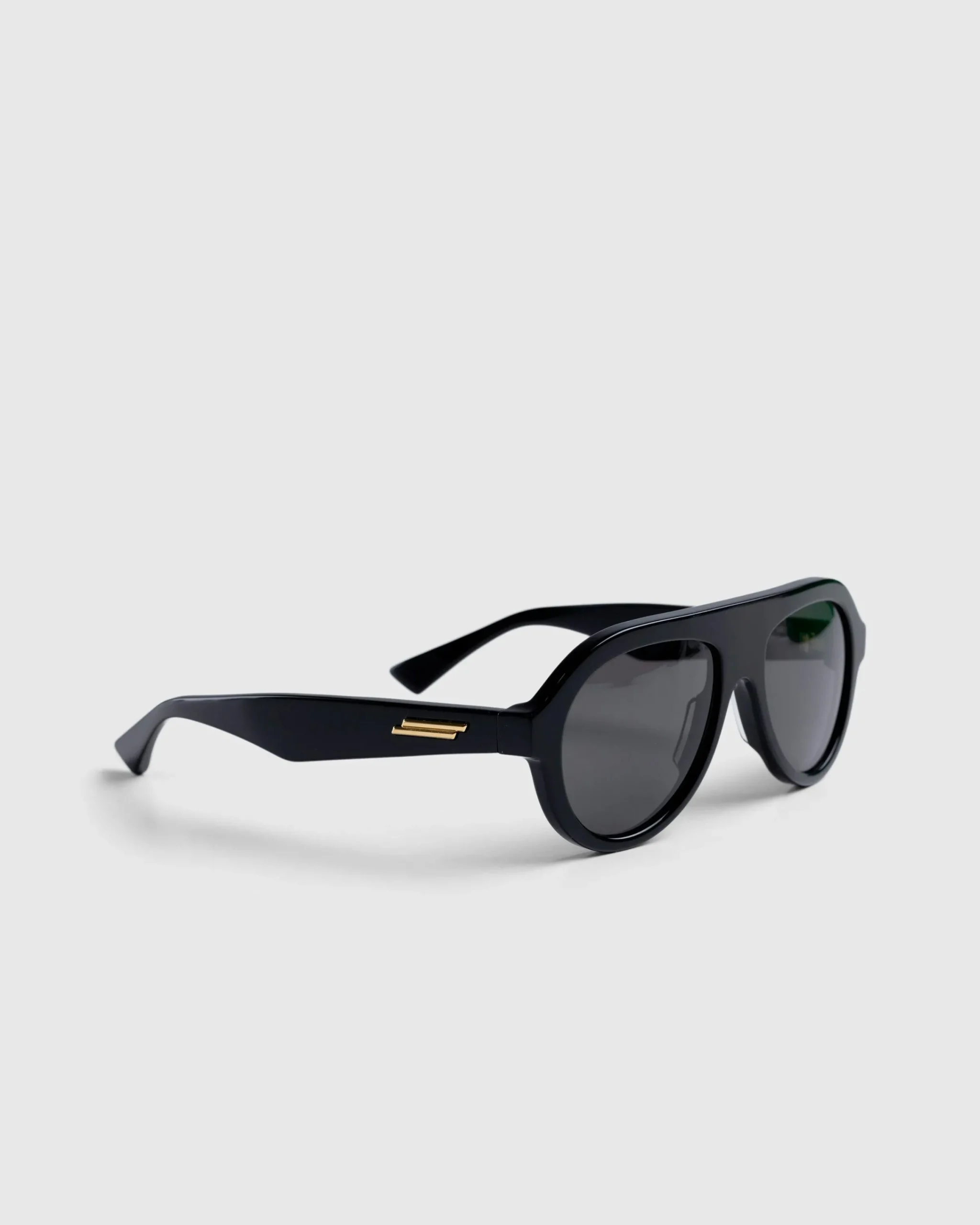 Bottega Veneta Classic Aviator Sunglasses Black/Grey- Sunglasses