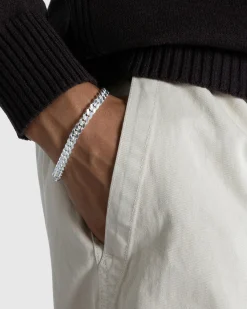 Hatton Labs Classic Cuban Bracelet Sterling Silver- Jewelry