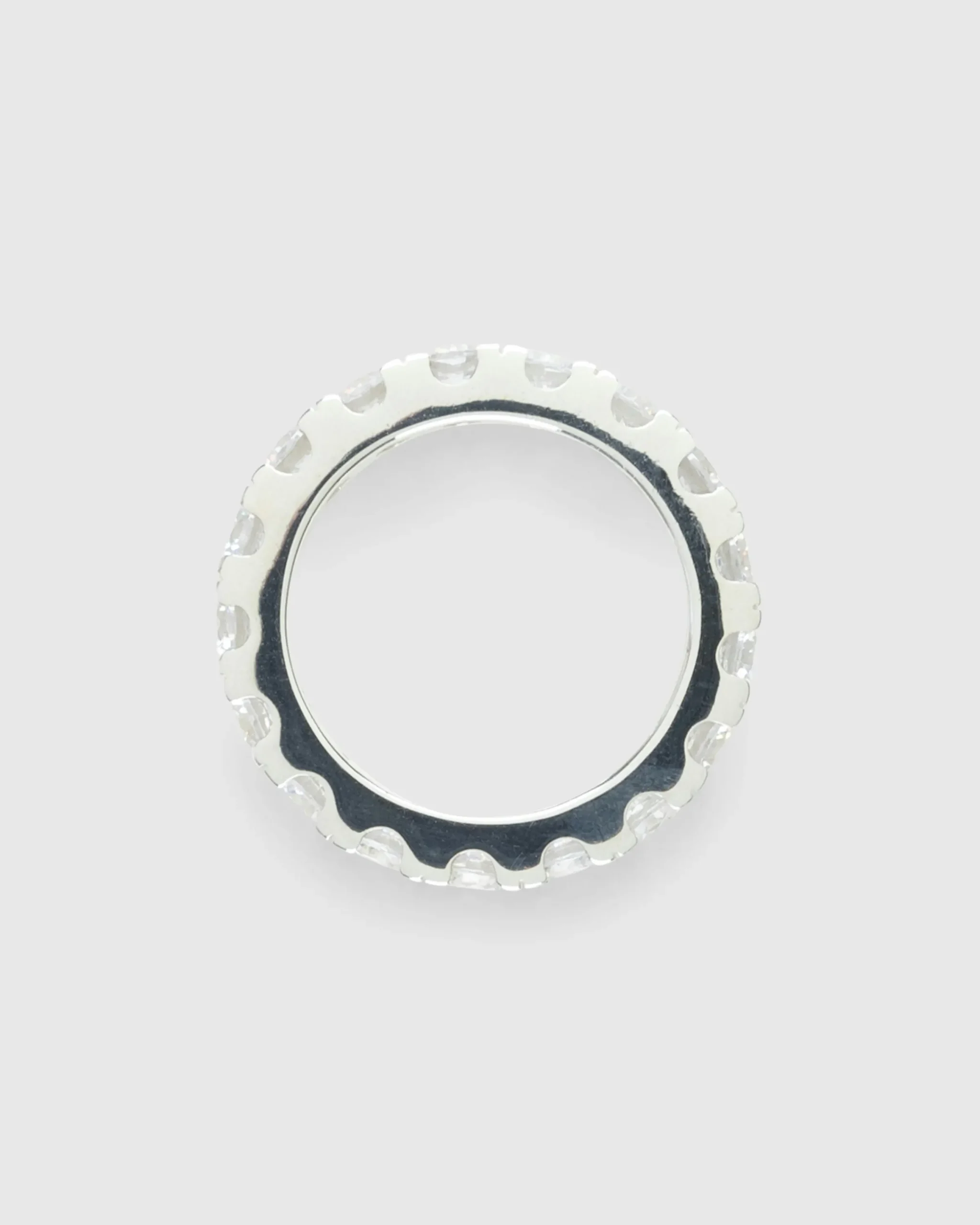 Hatton Labs Classic Eternity Ring Sterling Silver/White- Jewelry