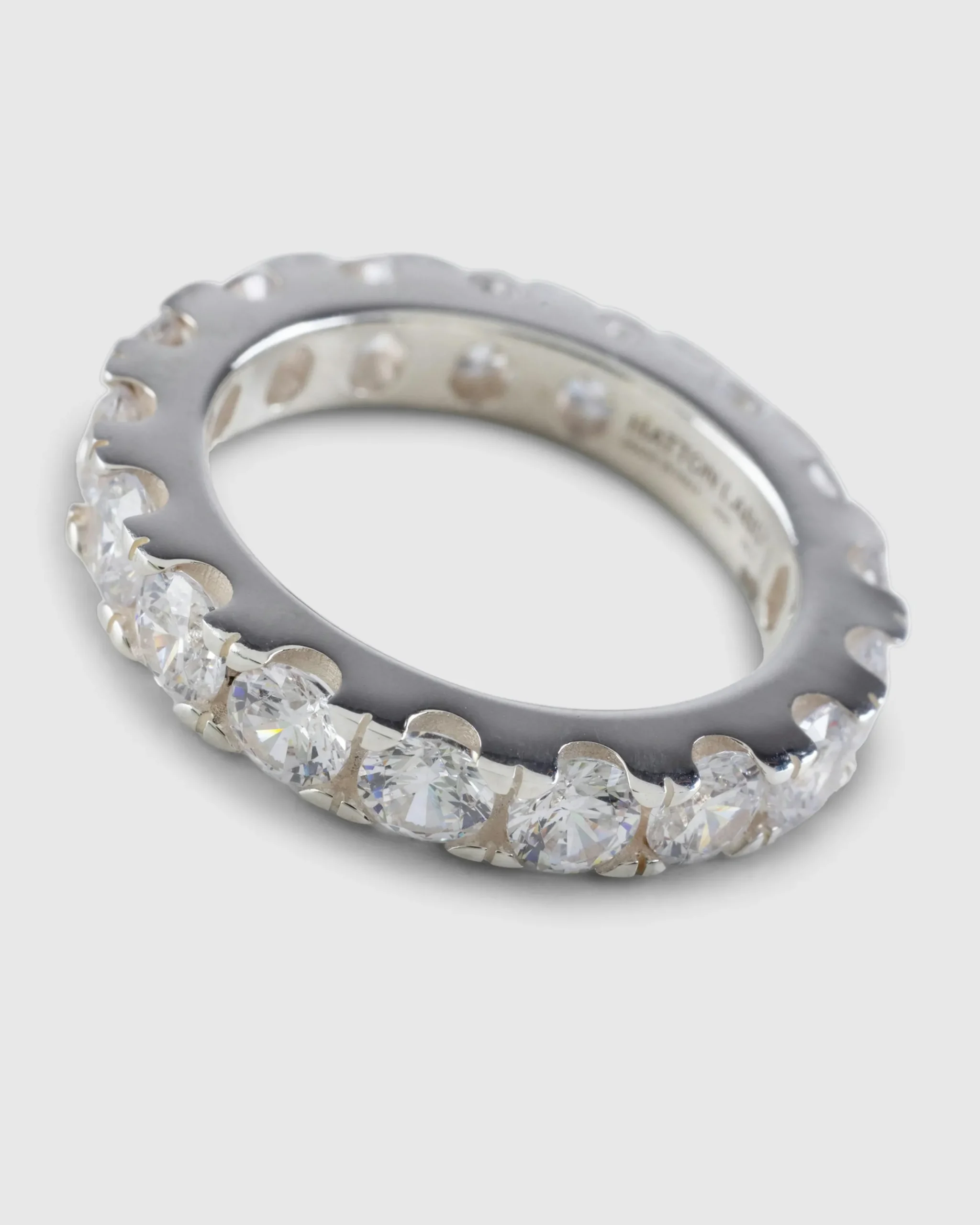 Hatton Labs Classic Eternity Ring Sterling Silver/White- Jewelry