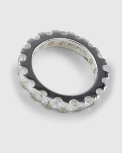 Hatton Labs Classic Eternity Ring Sterling Silver/White- Jewelry