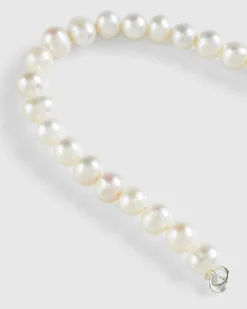 Hatton Labs Classic Pearl Bracelet White- Jewelry