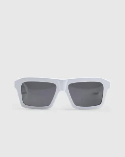 Bottega Veneta Classic Square Sunglasses White/White/Grey- Sunglasses