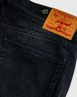 Y/Project Collapsed Waist Jeans Faded Black/Black- Pants