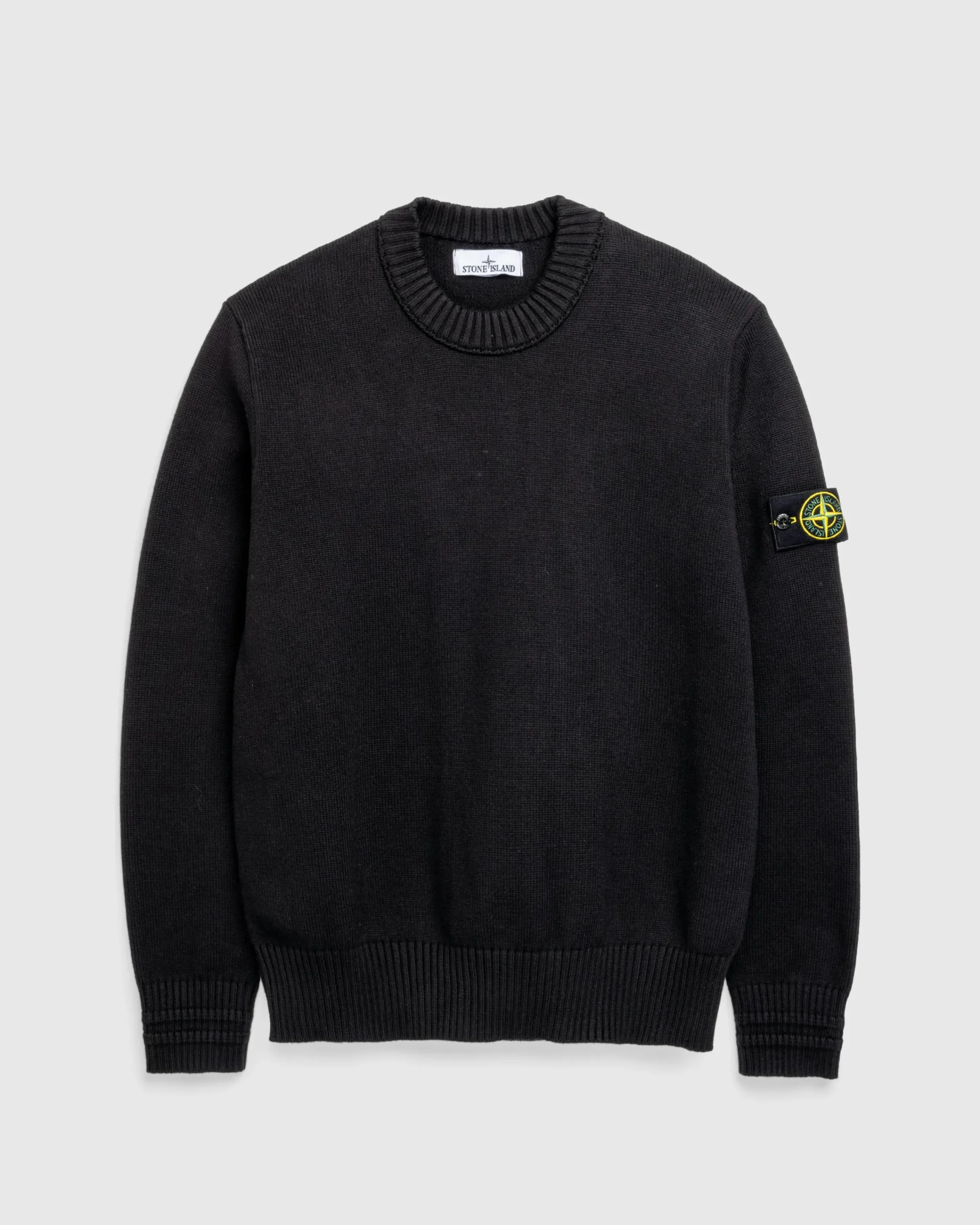 Stone Island Compass Logo Badge Sweater- Knitwear