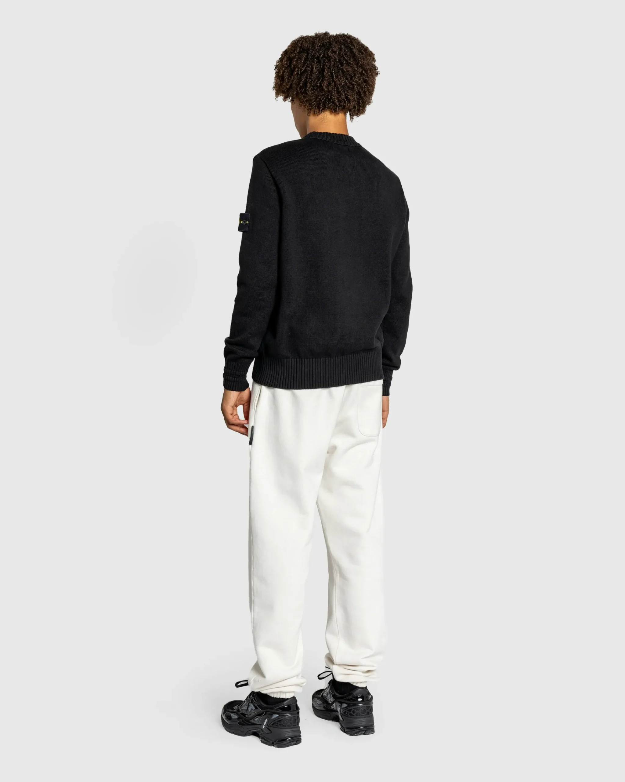 Stone Island Compass Logo Badge Sweater- Knitwear
