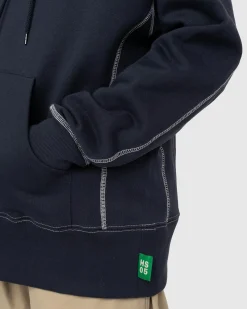 Highsnobiety Contrast Stitch Fleece Hoodie- Sweats