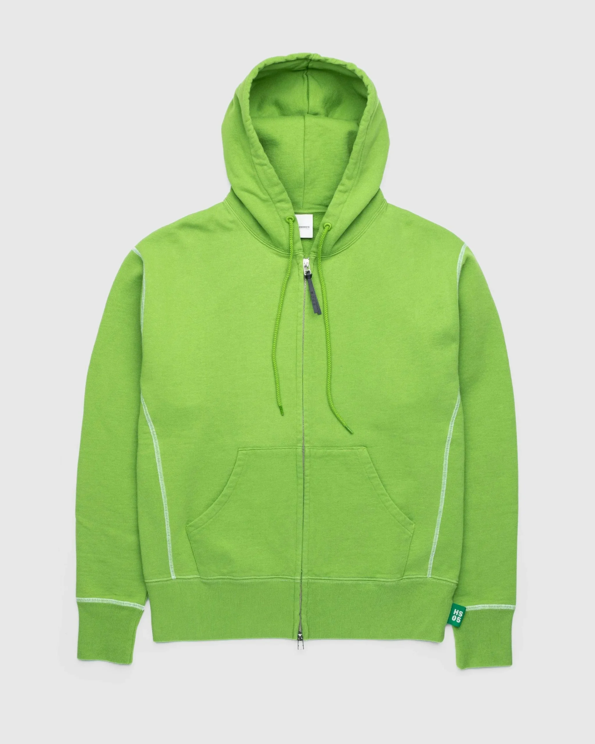 Highsnobiety Contrast Stitch Zip Fleece Hoodie- Sweats