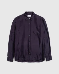 Dries van Noten Corbino Shirt Dark Purple- Shirts