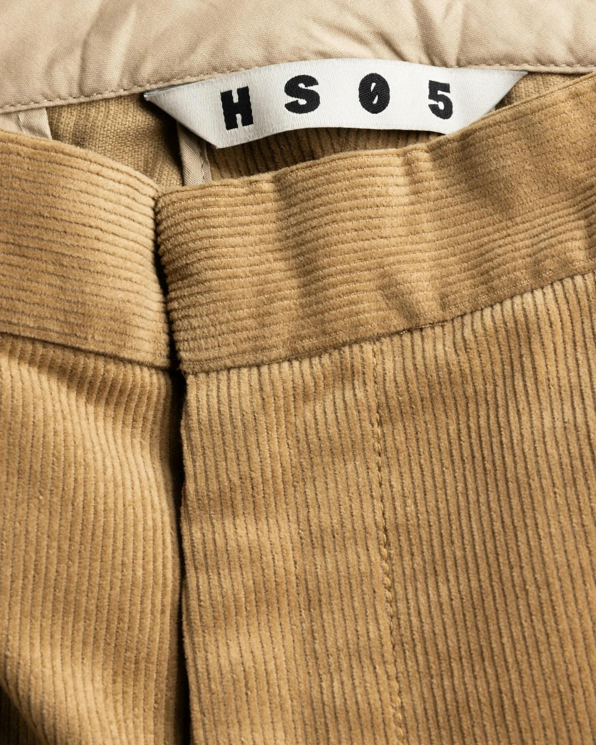 Highsnobiety HS05 Cord Pleated Dress Pants Beige- Pants