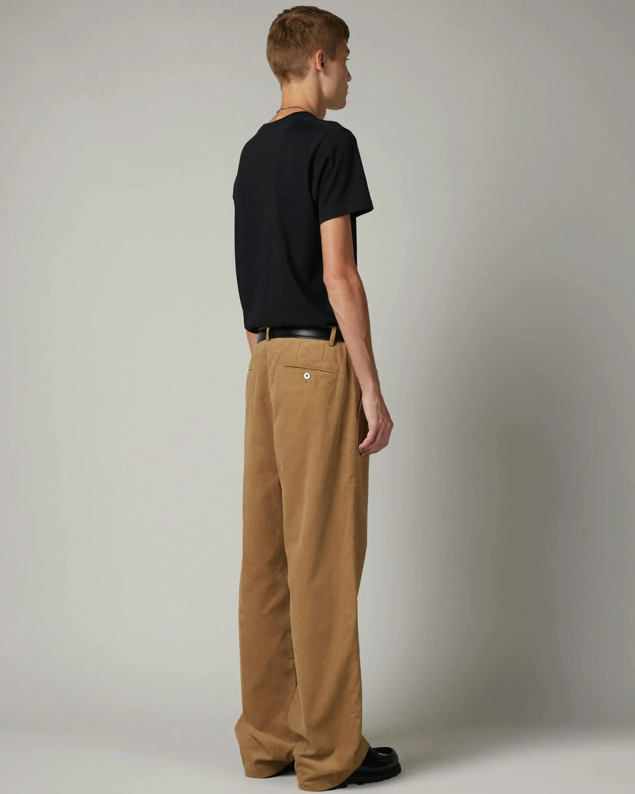 Highsnobiety HS05 Cord Pleated Dress Pants Beige- Pants