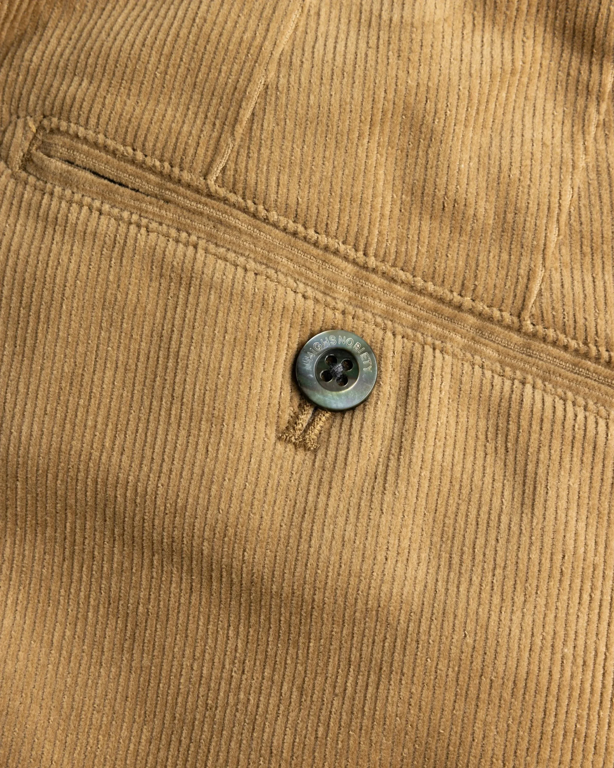 Highsnobiety HS05 Cord Pleated Dress Pants Beige- Pants