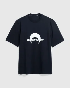 Marine Serre Cotton Jersey Loose Fit T-Shirt- Tops