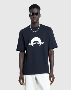 Marine Serre Cotton Jersey Loose Fit T-Shirt- Tops