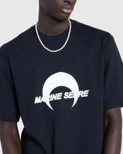 Marine Serre Cotton Jersey Loose Fit T-Shirt- Tops