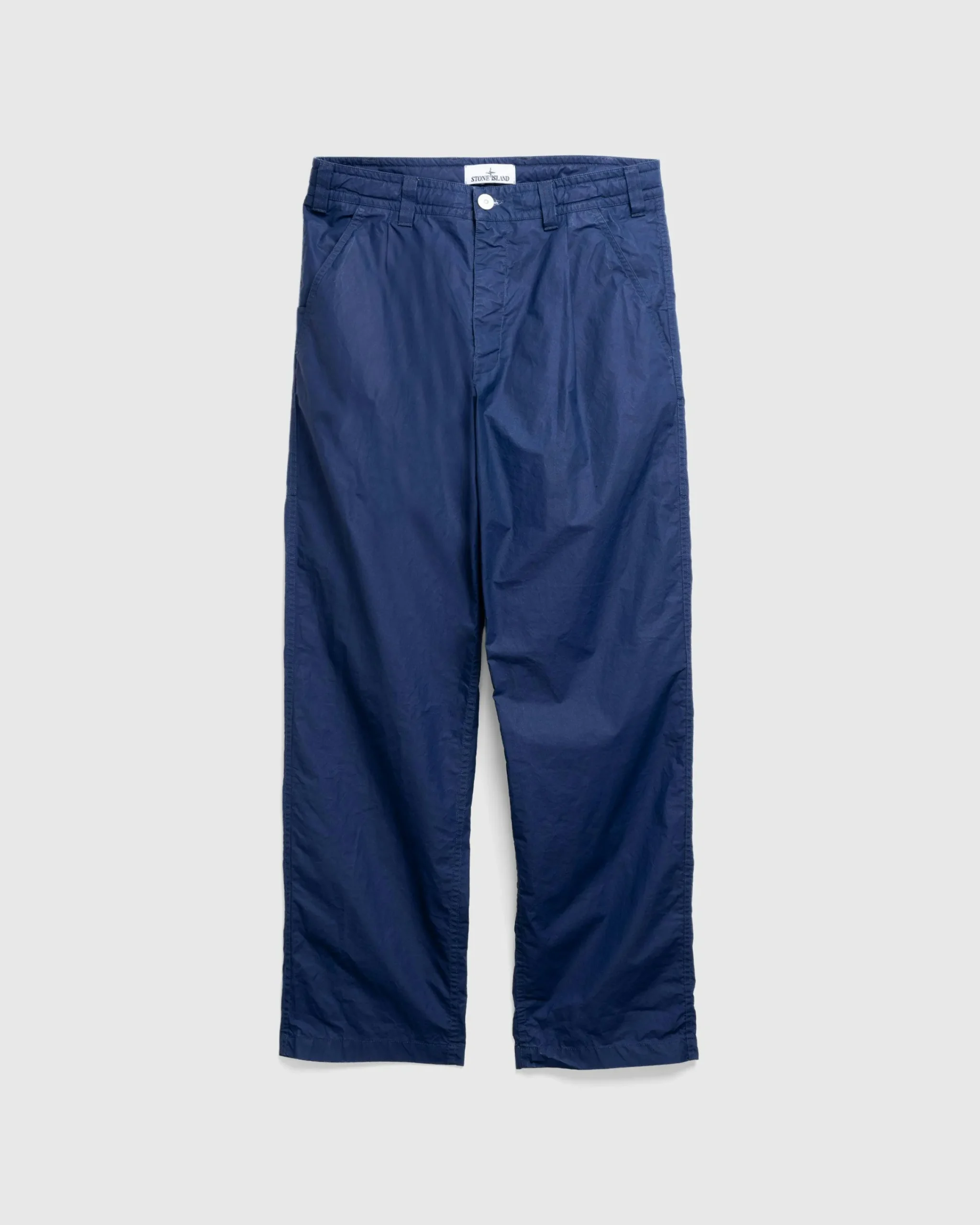 Stone Island Cotton Pants Royal Blue- Pants