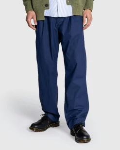 Stone Island Cotton Pants Royal Blue- Pants