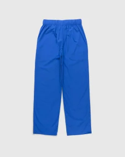 Tekla Cotton Poplin Pyjamas Pants Royal Blue- Underwear And Loungewear