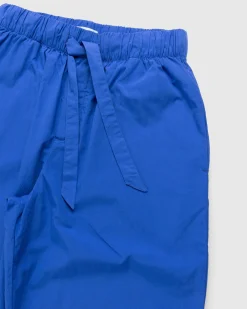 Tekla Cotton Poplin Pyjamas Pants Royal Blue- Underwear And Loungewear