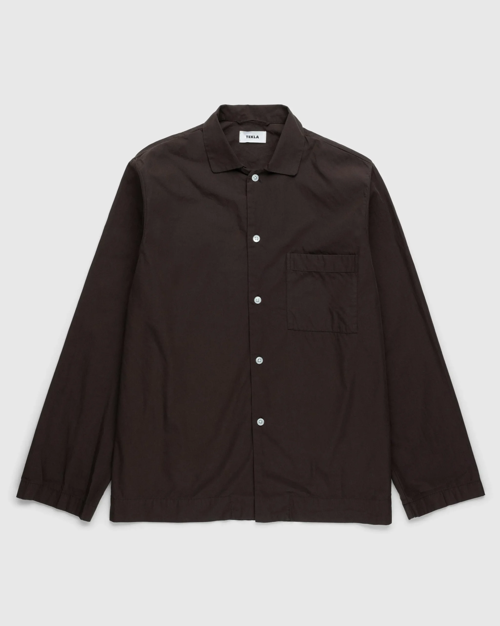 Tekla Cotton Poplin Pyjamas Shirt- Underwear And Loungewear