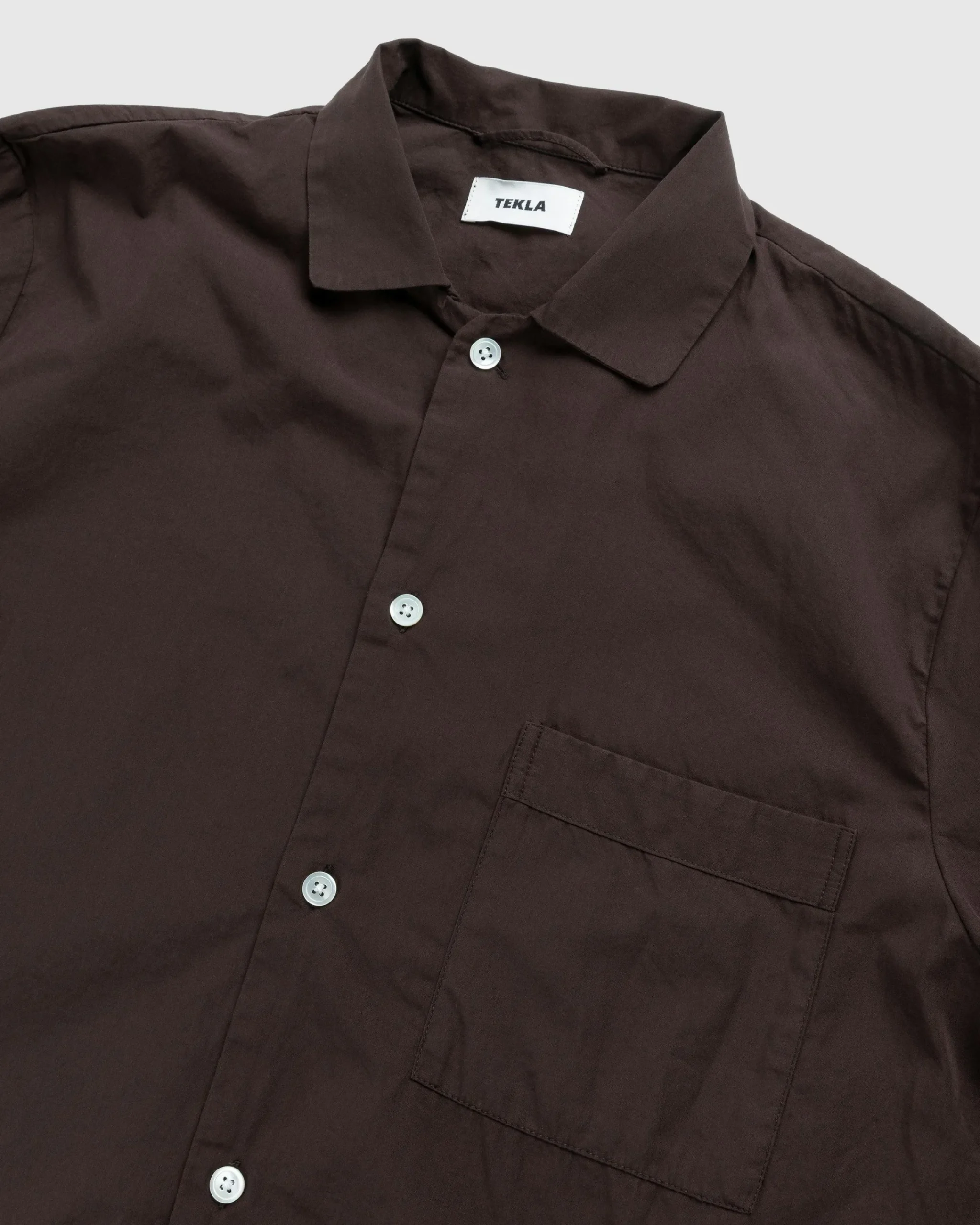 Tekla Cotton Poplin Pyjamas Shirt- Underwear And Loungewear