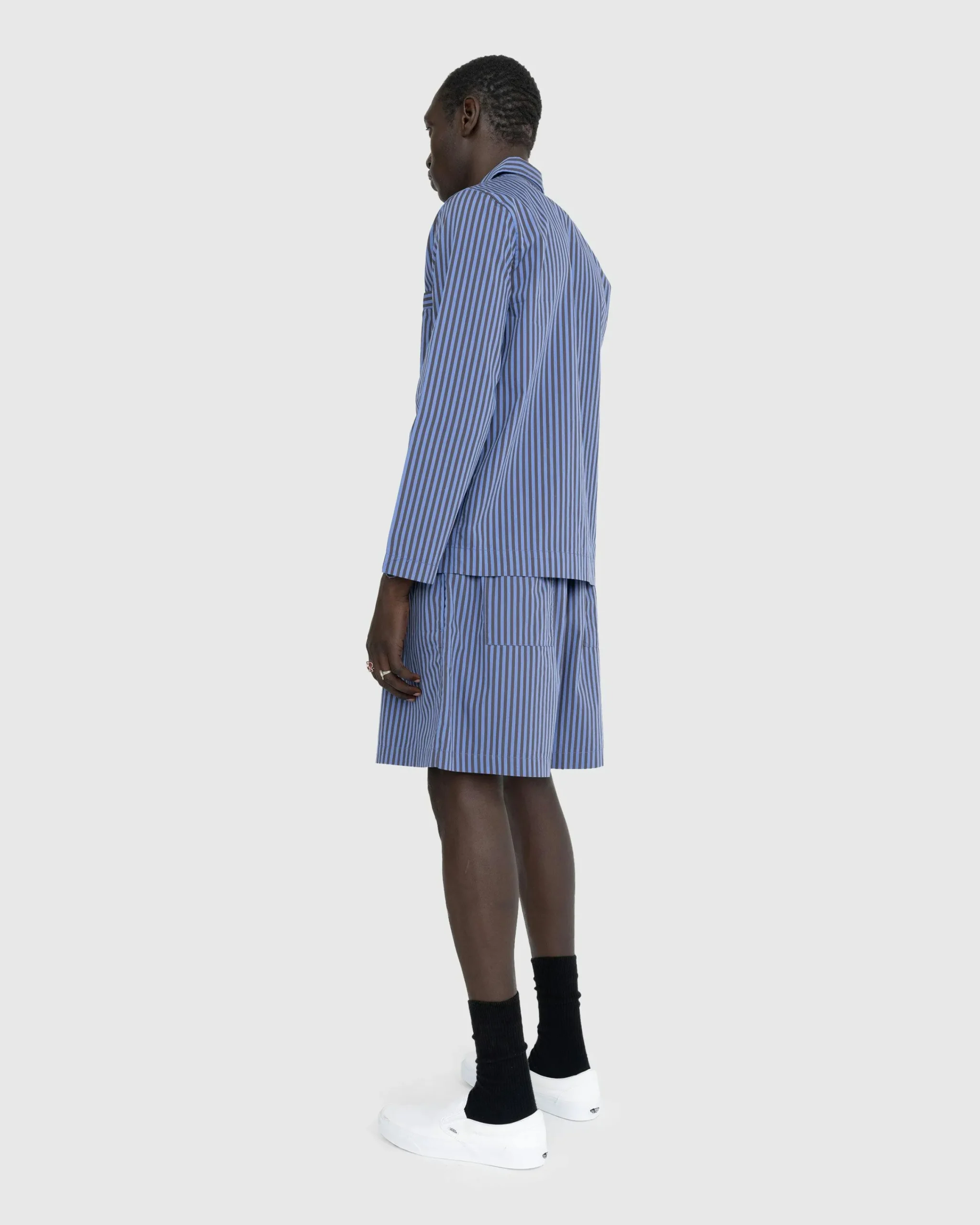 Tekla Cotton Poplin Pyjamas Shirt Stripes- Underwear And Loungewear