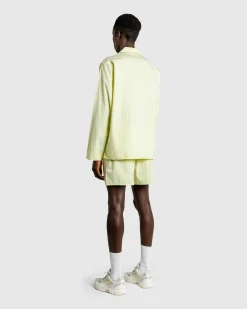 Tekla Cotton Poplin Pyjamas Shirt Light Moss Stripes- Underwear And Loungewear