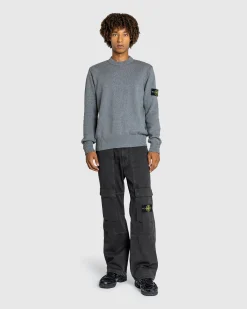 Stone Island Crewneck Sweater Melange Grey- Knitwear