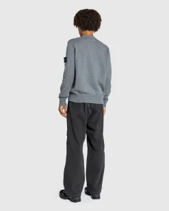 Stone Island Crewneck Sweater Melange Grey- Knitwear
