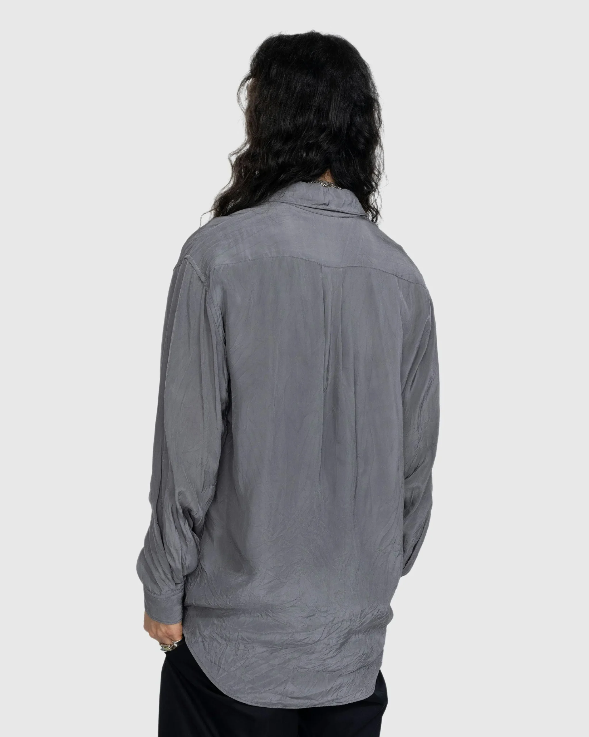 Lemaire Crinkled Longsleeve Shirt- Shirts