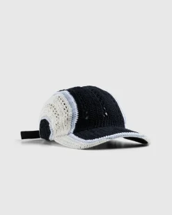 SSU Crochet Baseball Cap Midnight Drive Black- Hats