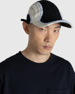 SSU Crochet Baseball Cap Midnight Drive Black- Hats