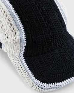 SSU Crochet Baseball Cap Midnight Drive Black- Hats