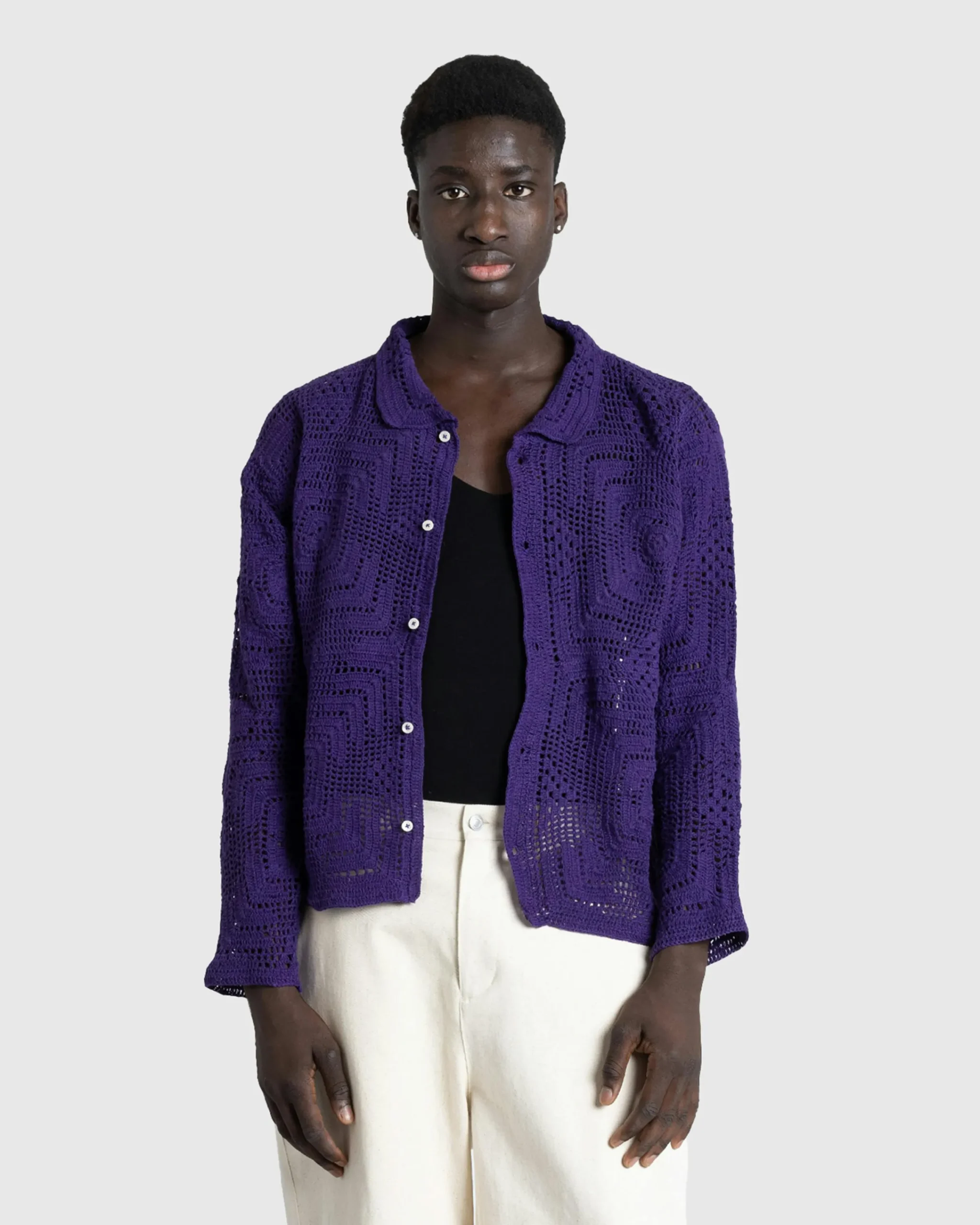 Bode Crochet Overshirt- Shirts