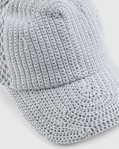SSU Crochet Trucker Hat Ice Grey- Hats