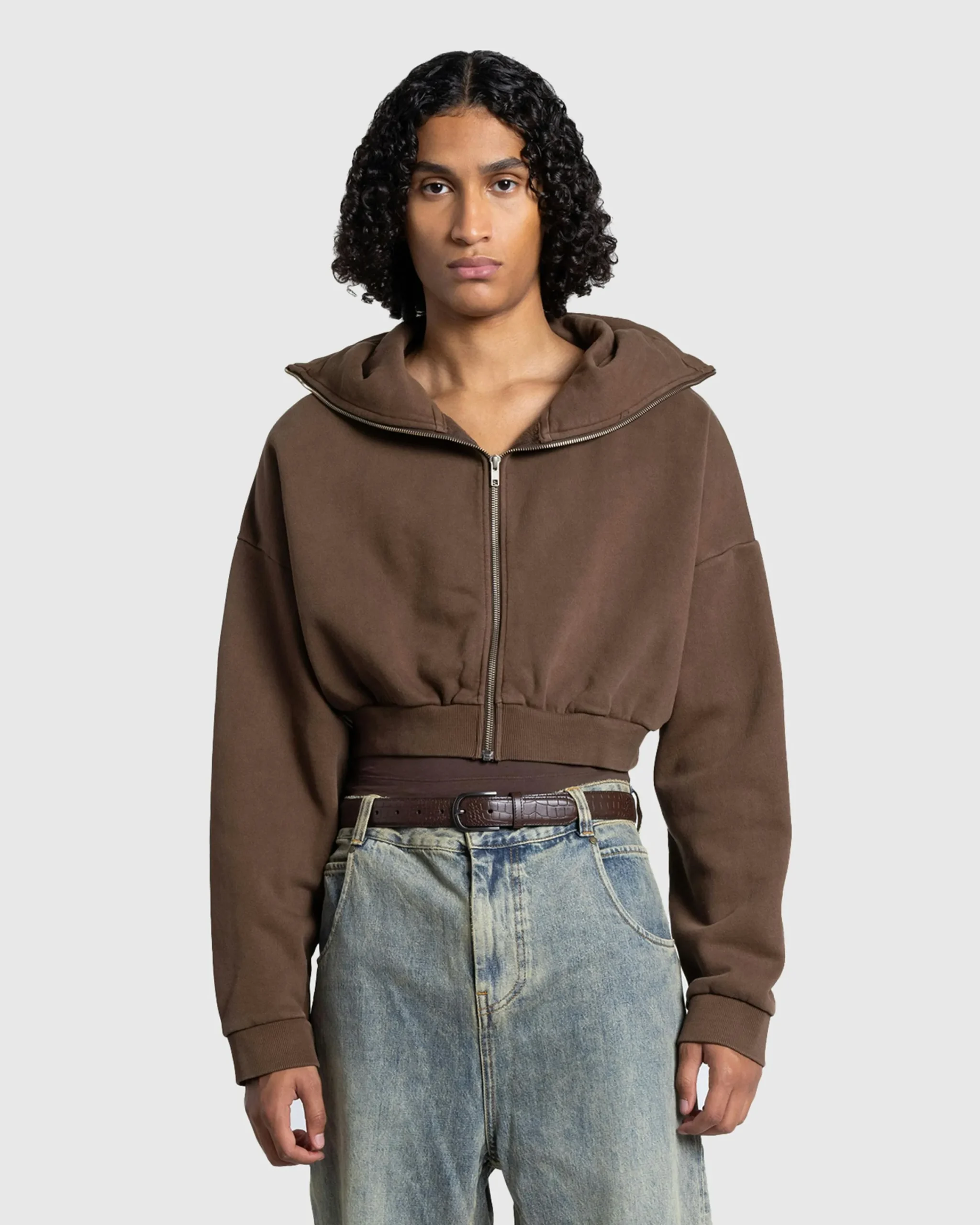 Entire Studios Cropped Full Zip- Sweats