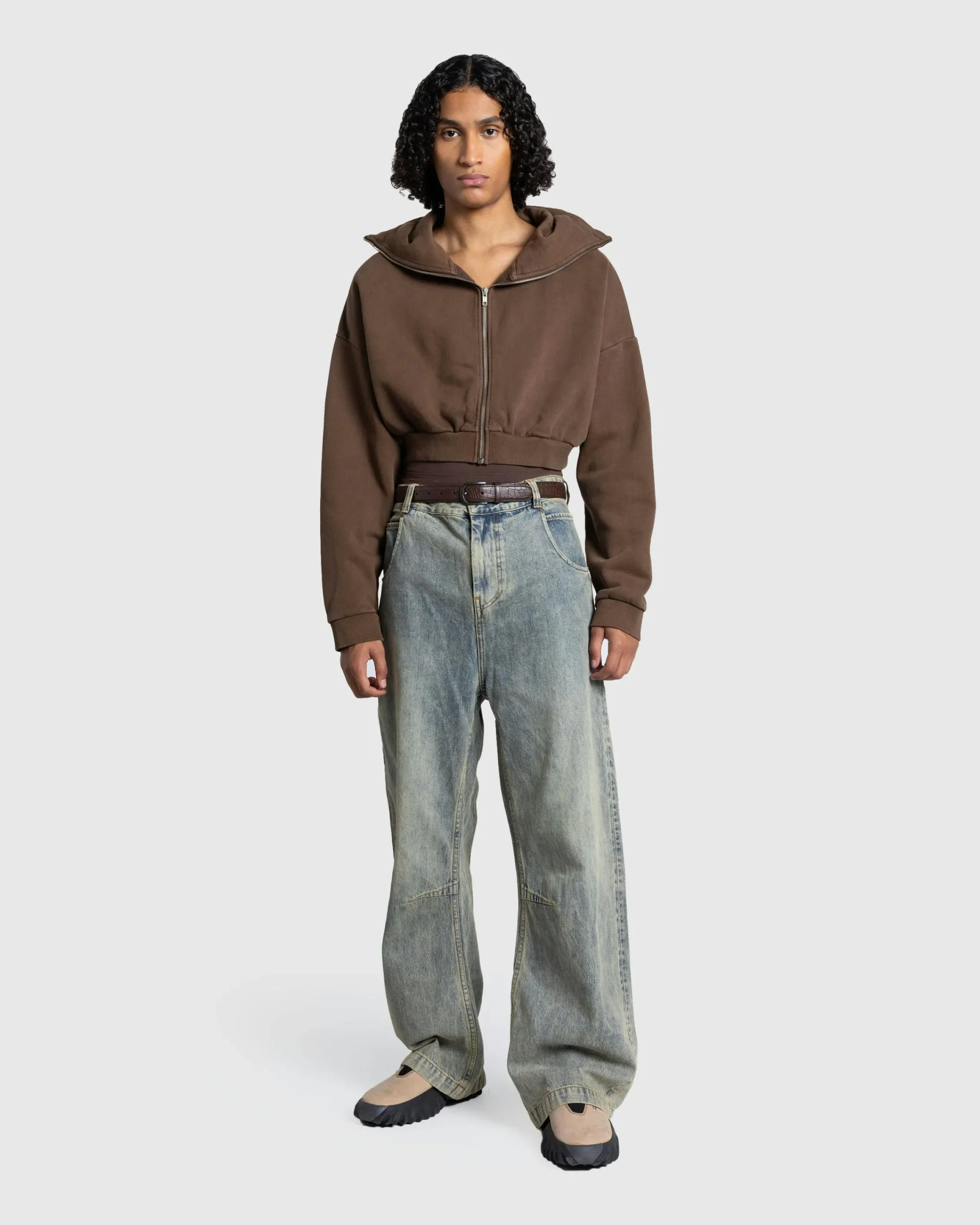 Entire Studios Cropped Full Zip- Sweats