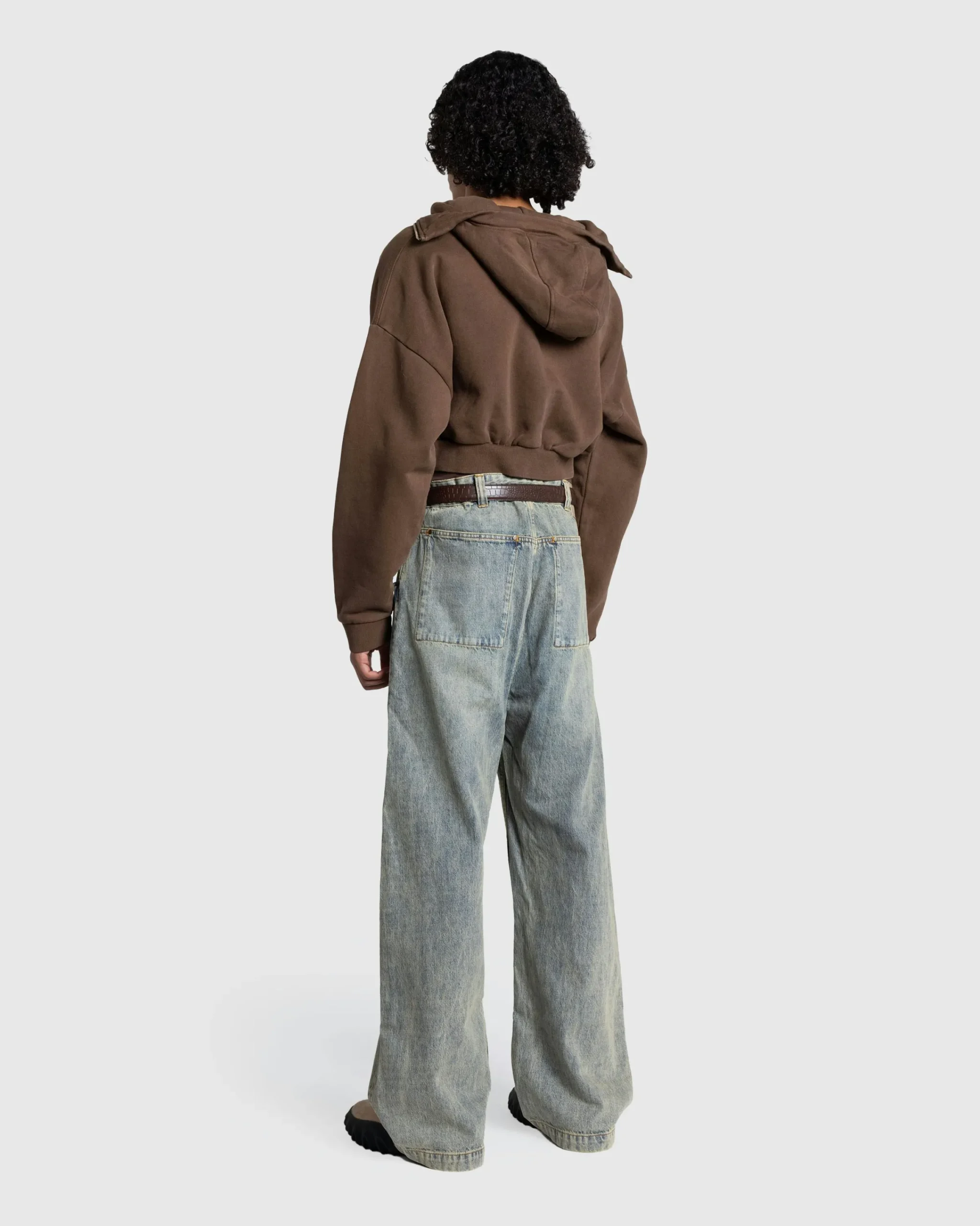 Entire Studios Cropped Full Zip- Sweats