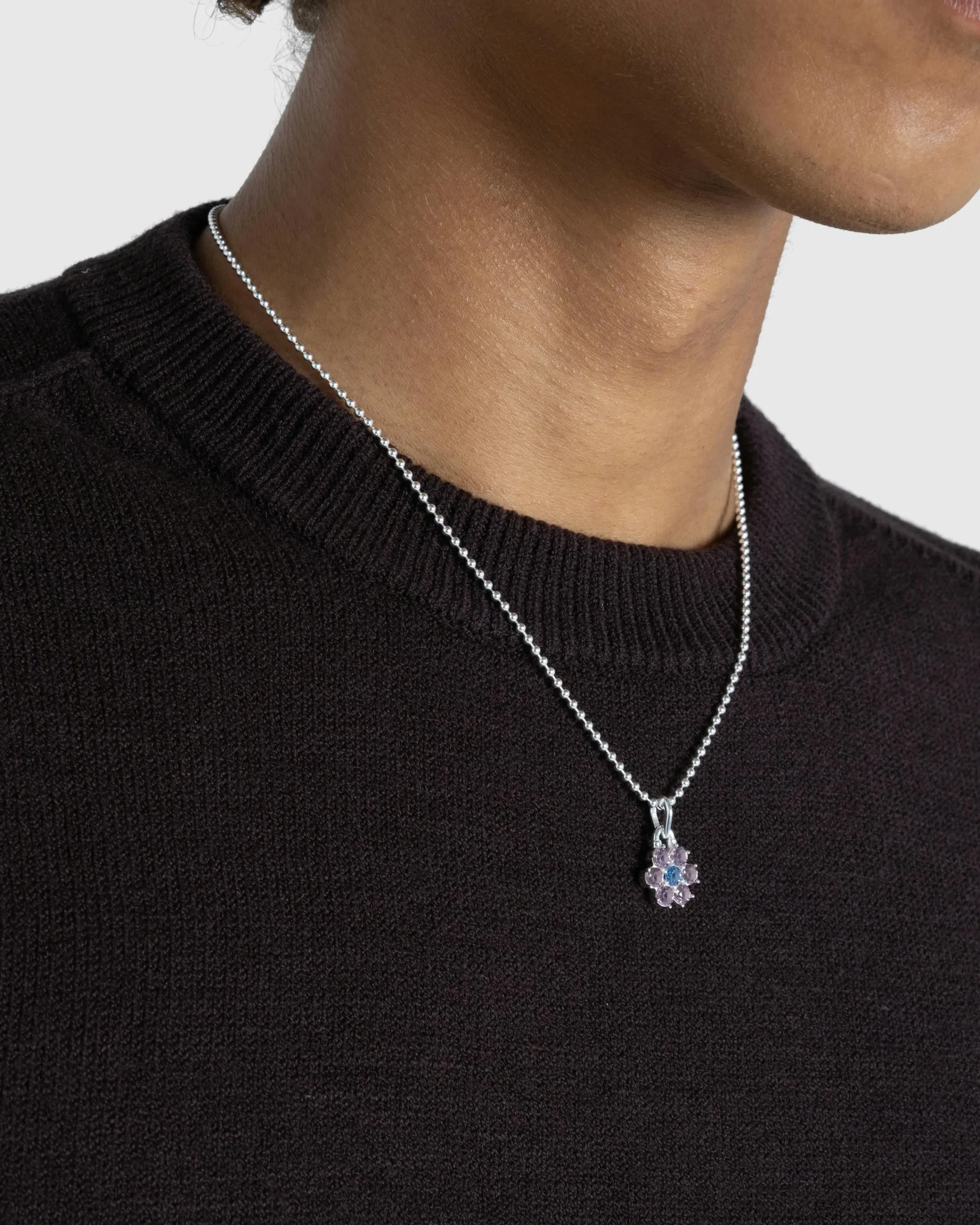 Hatton Labs Daisy Pendant Sterling Silver/Morganite- Jewelry