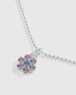 Hatton Labs Daisy Pendant Sterling Silver/Morganite- Jewelry