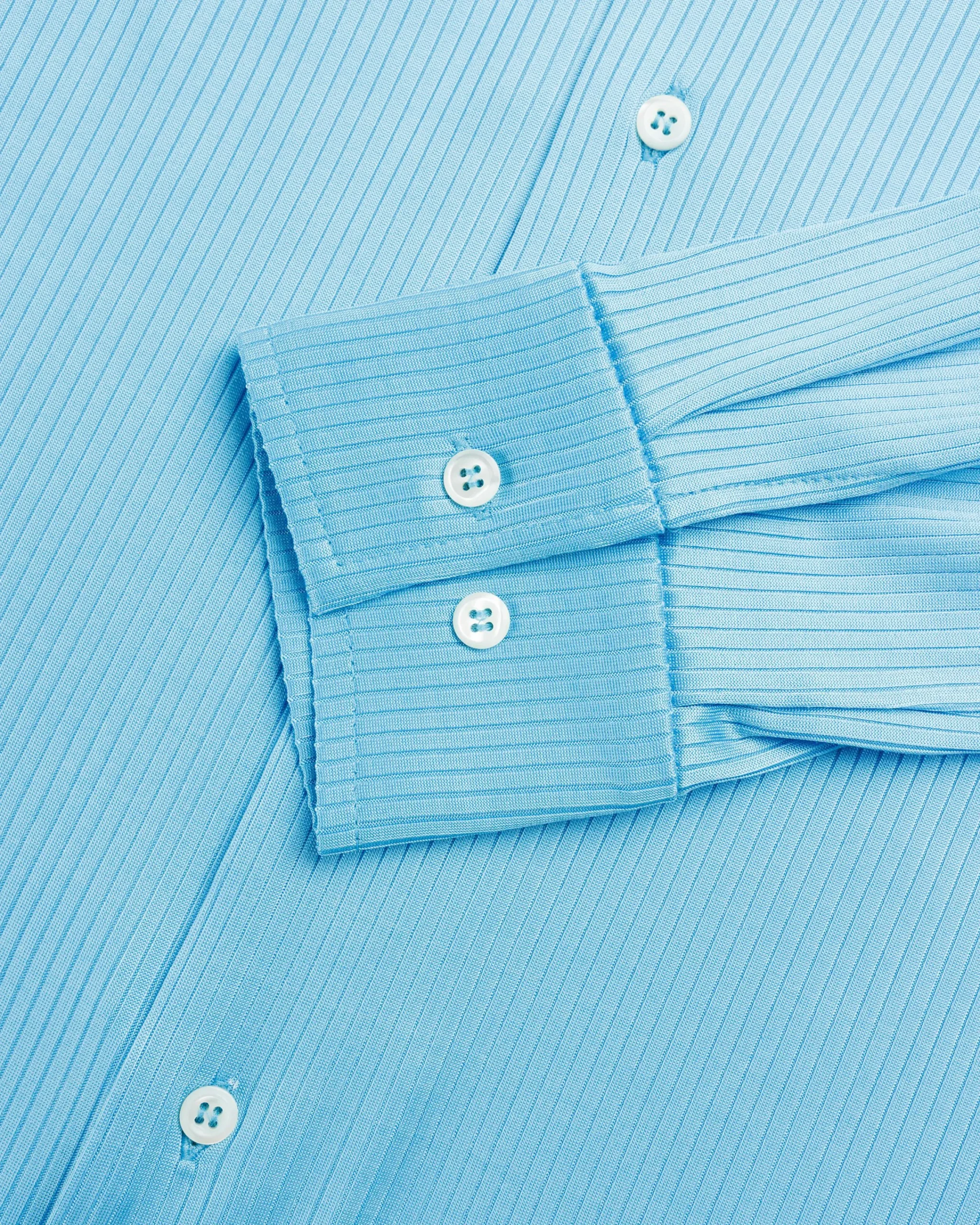 Séfr Darian Shirt Cyan Jersey Rib- Shirts