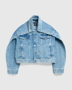 Jean Paul Gaultier Denim Jacket Light Blue- Outerwear