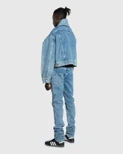 Jean Paul Gaultier Denim Jacket Light Blue- Outerwear